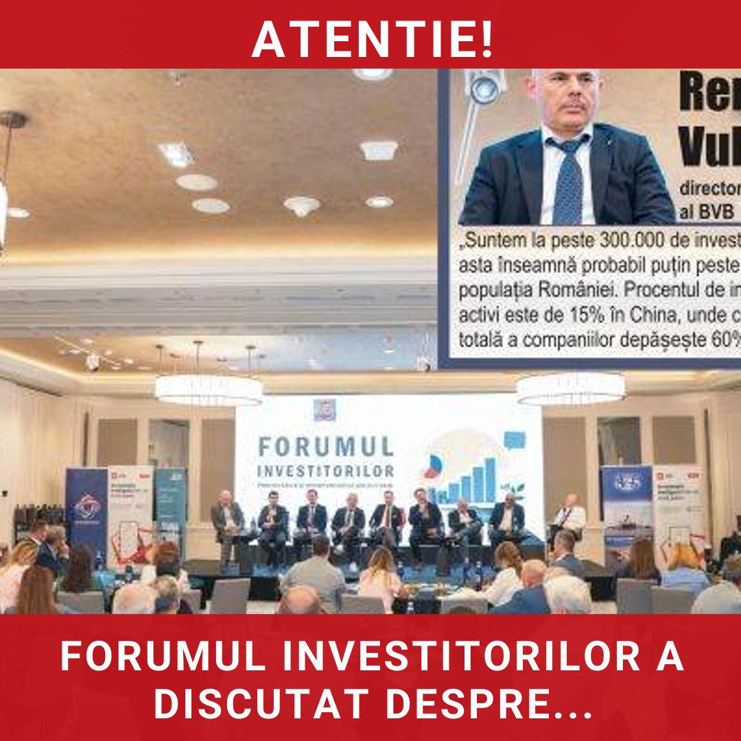 Accelerarea investițiilor și promovarea culturii bursiere în România: concluziile Forumului Investitorilor