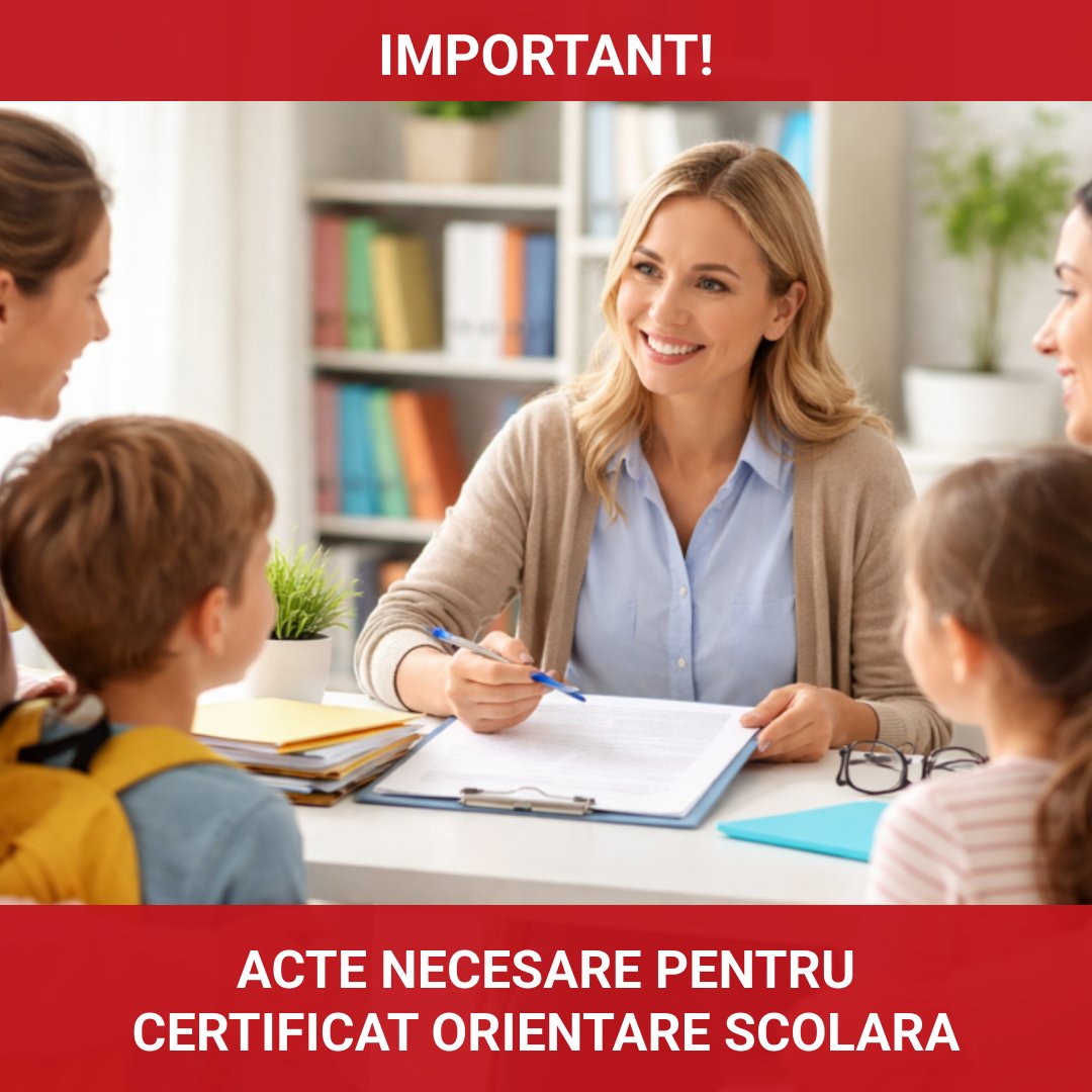 Actele necesare pentru obținerea certificatului de orientare școlară în 2026: Ghid pentru părinți