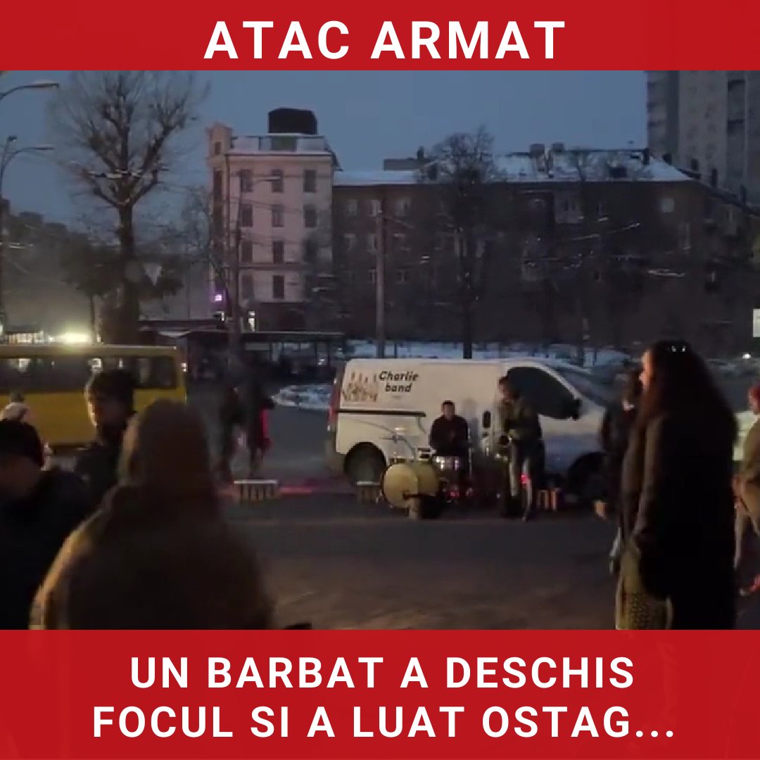 Atac armat la Kiev: un bărbat a deschis focul și a luat ostatici, provocând victime