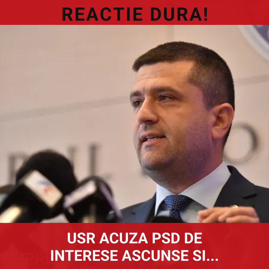 Atac dur din partea USR la adresa PSD: „Guvernarea nu este un joc între grupuri de interese