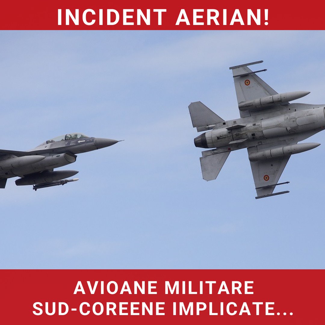 Avioane militare sud-coreene implicate într-un incident aerian din cauza distragerii atenției piloților