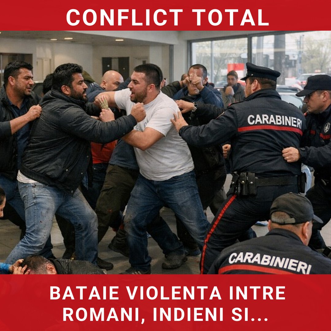 Bătaie violentă între români, indieni și pakistanezi într-un dealer auto din Italia
