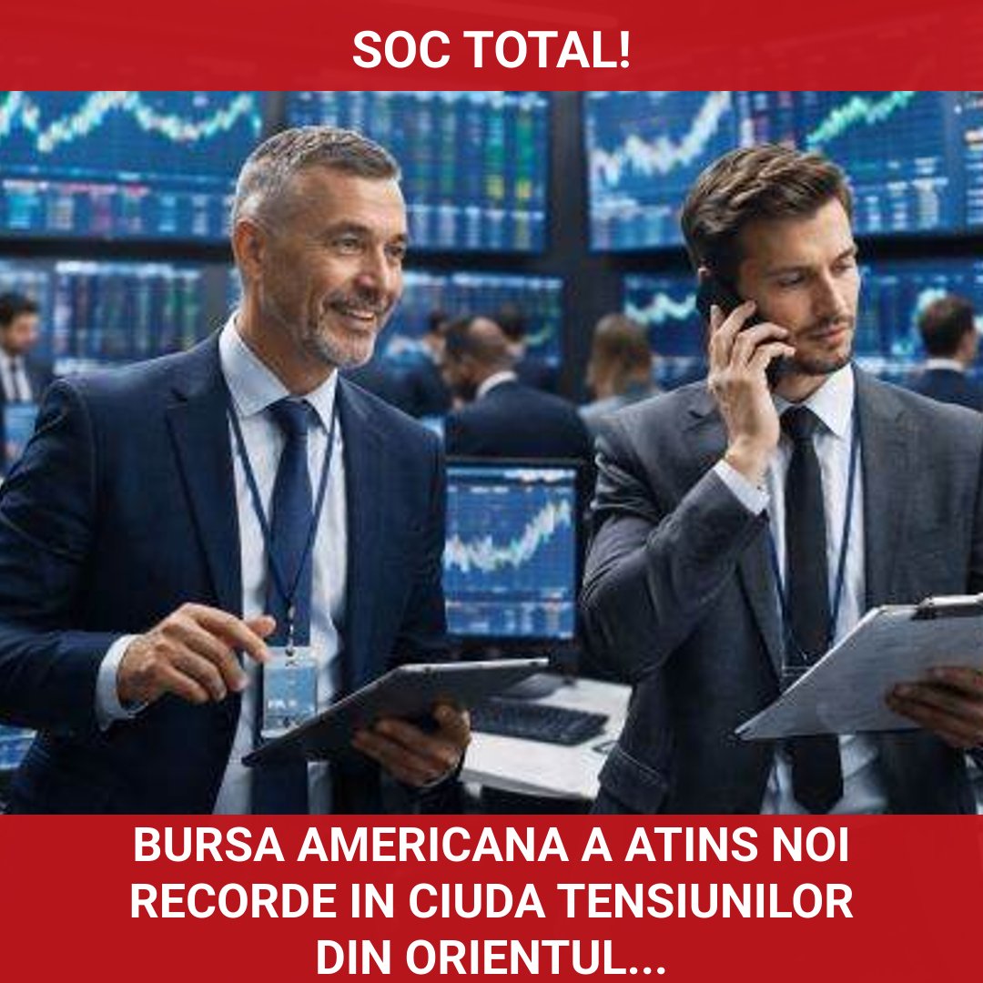Bursa americană atinge noi recorduri în ciuda tensiunilor din Orientul Mijlociu