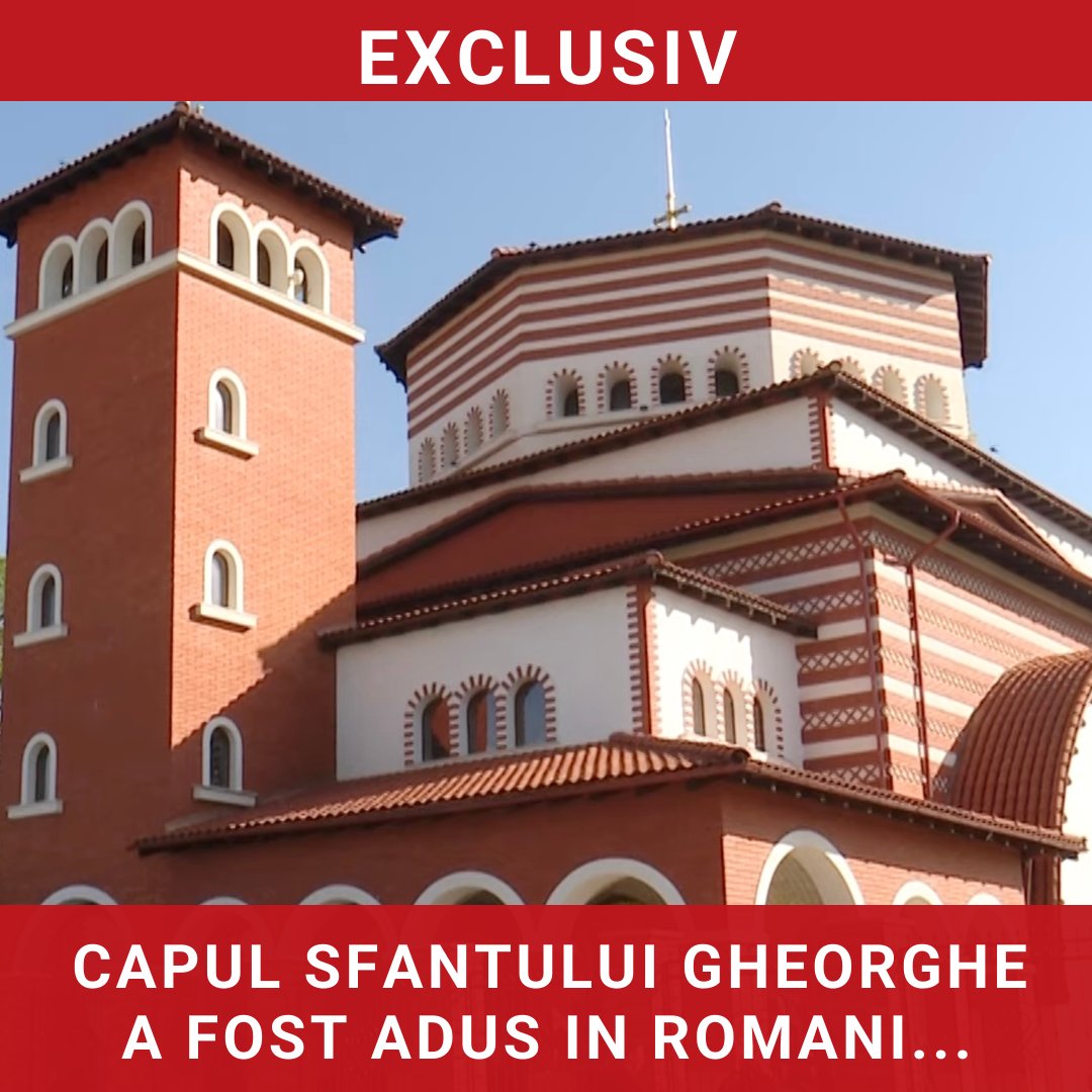 Capul Sfântului Gheorghe, adus în România pentru hramul Mănăstirii Pantocrator din Teleorman