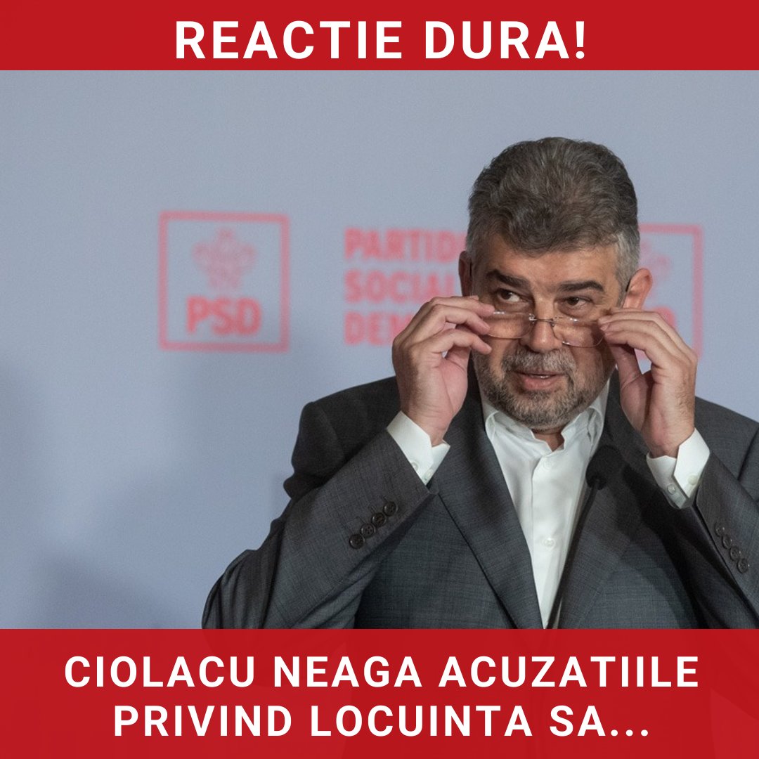 Ciolacu neagă acuzațiile privind locuința sa din București