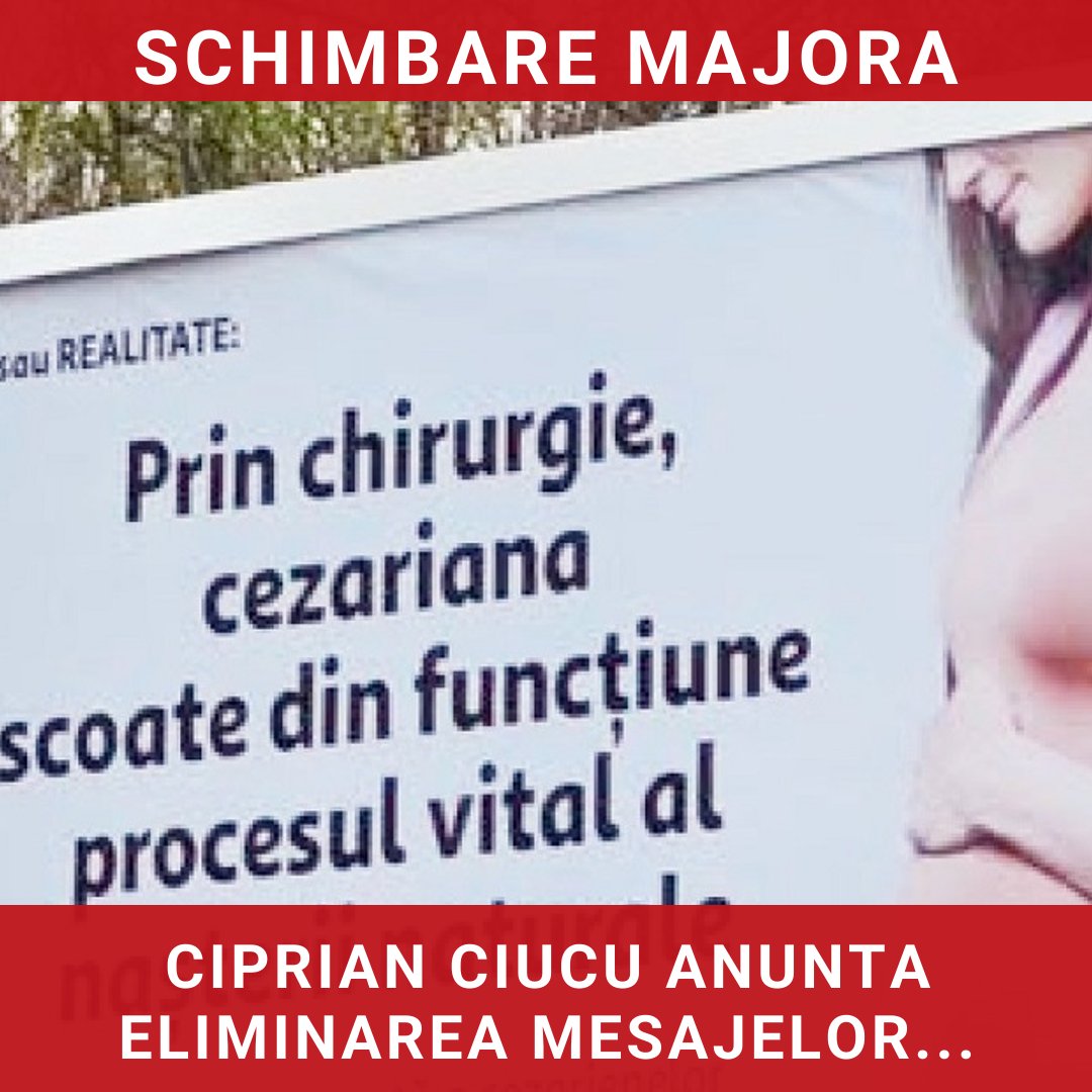 Ciprian Ciucu anunță eliminarea mesajelor anticezariane de pe panourile publicitare din București