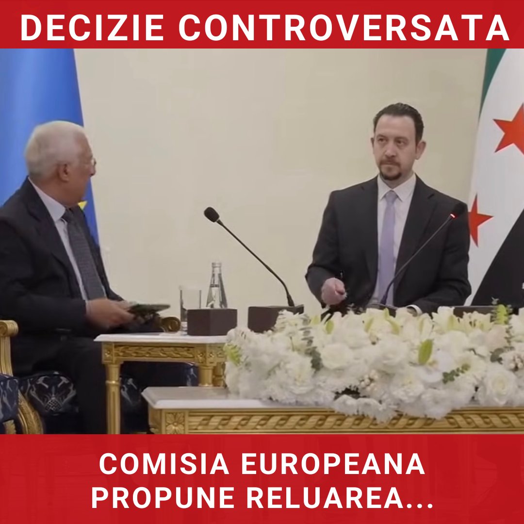Comisia Europeană propune reluarea acordului de cooperare cu Siria, suspendat din cauza abuzurilor