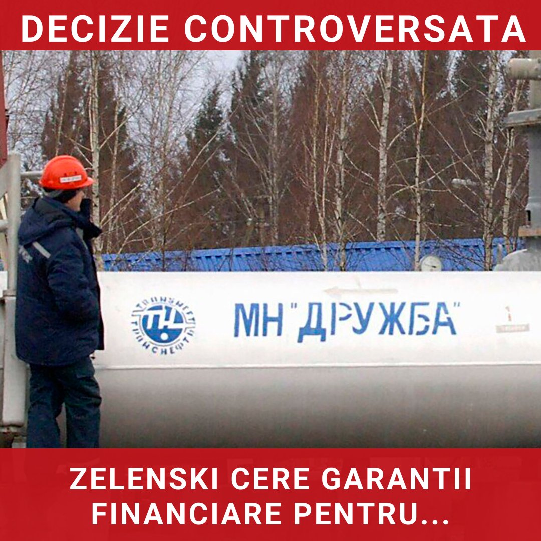 Conducta Drujba: Reparații finalizate, dar Zelenski cere garanții financiare pentru redeschidere