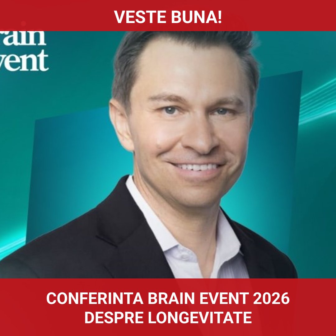 Conferința Brain Event 2026 la București: Revoluția longevității cu David Sinclair, Daniel Amen și Matthew Walker