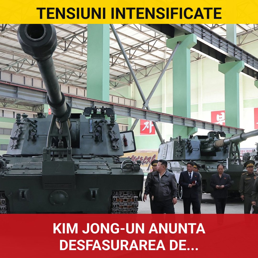 Coreea de Nord intensifică tensiunile: Kim Jong-un anunță desfășurarea de artilerie grea la granița cu Sudul