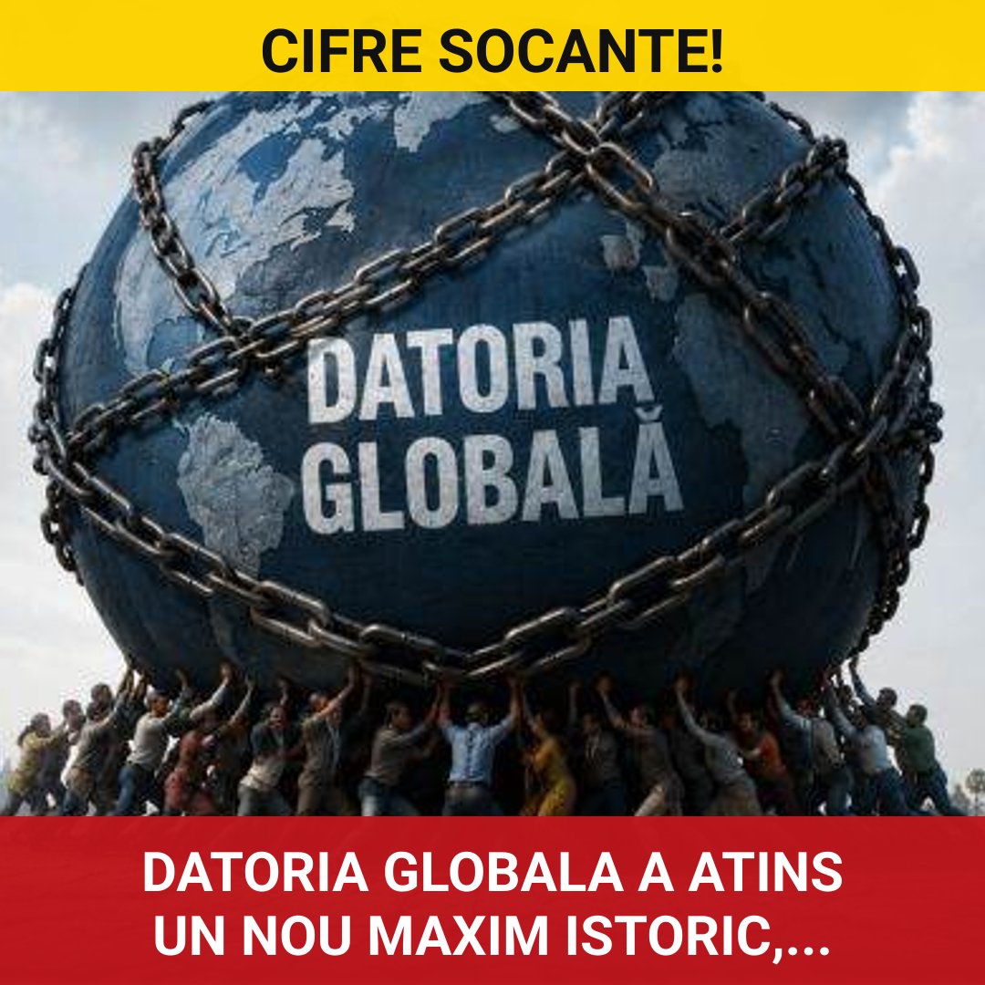Datoria globală atinge un nou maxim istoric, depășind 353 de trilioane de dolari