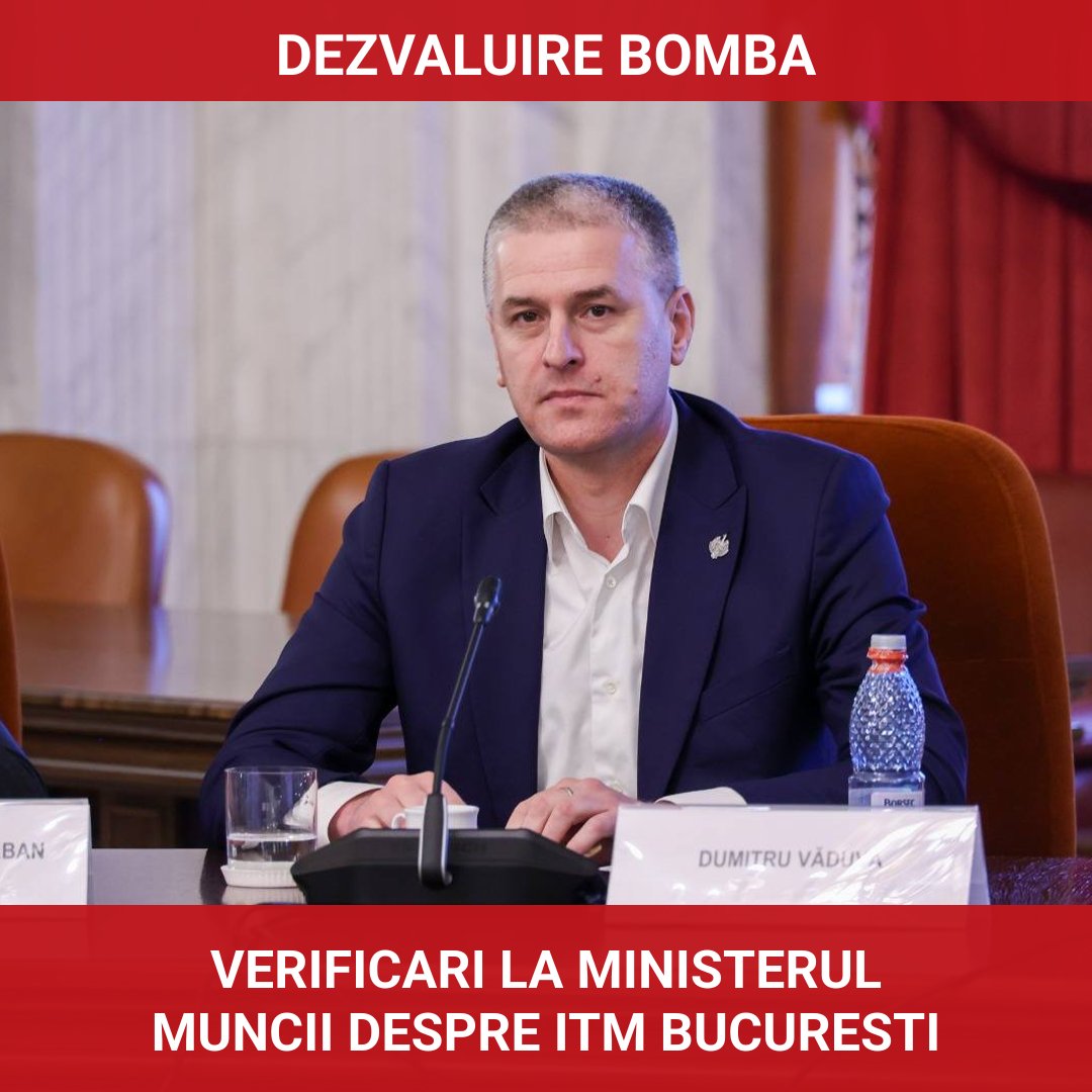 Deputatul USR Dumitru Văduva va solicita verificări la Ministerul Muncii pentru noul șef al ITM București
