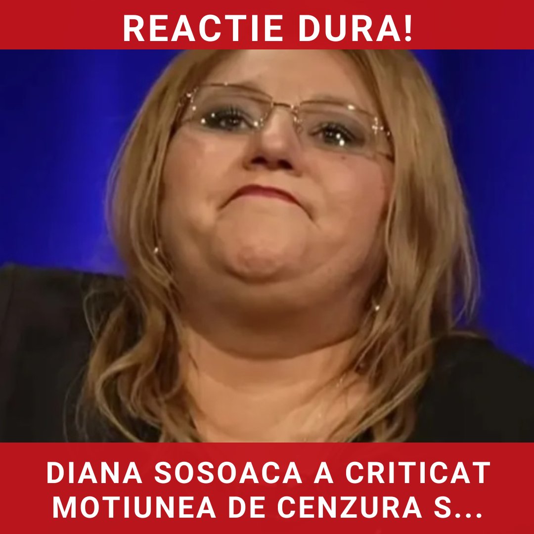 Diana Șoșoacă critică dur moțiunea de cenzură și dezvăluie tensiuni în politică