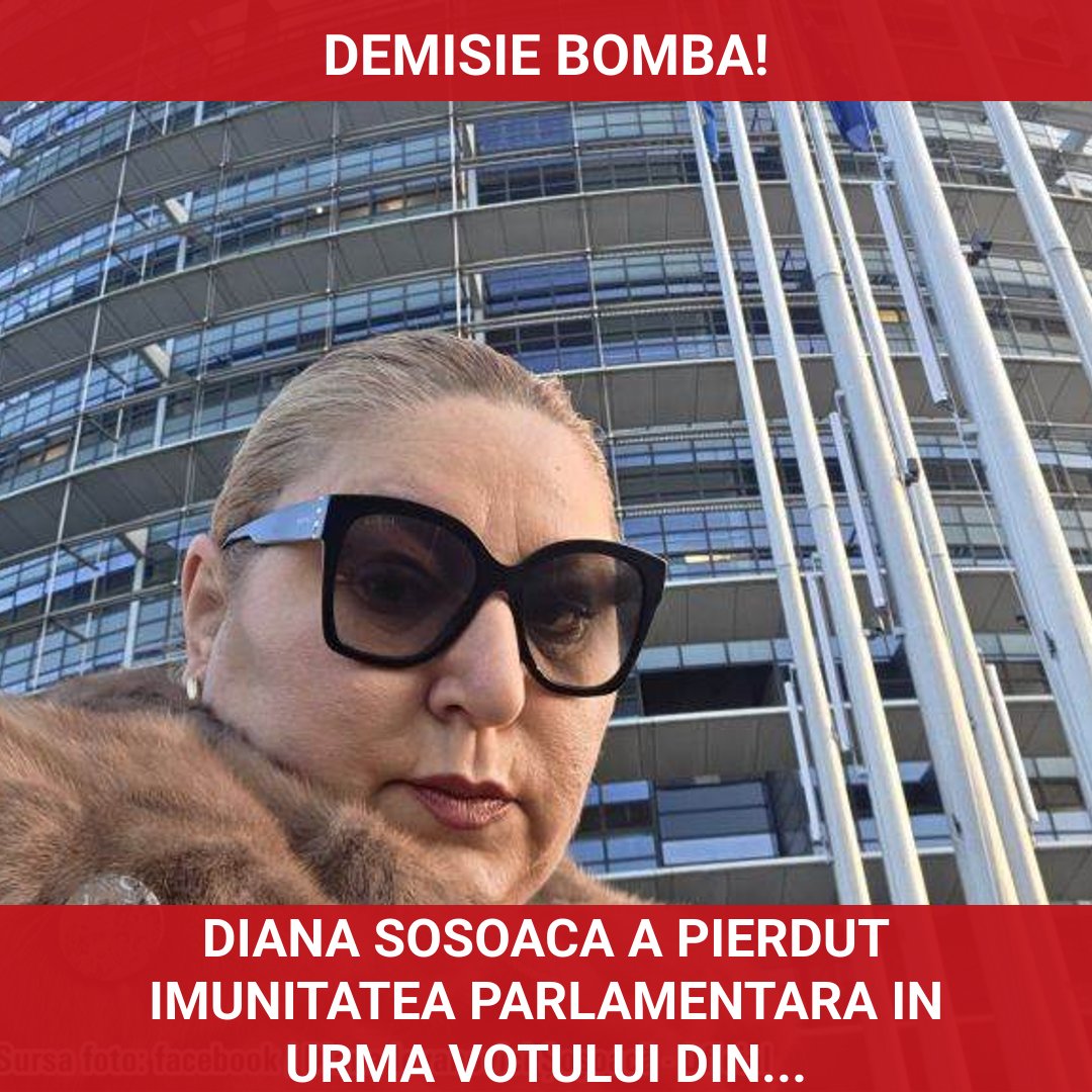 Diana Șoșoacă, europarlamentar român, își pierde imunitatea parlamentară în urma votului din Parlamentul European
