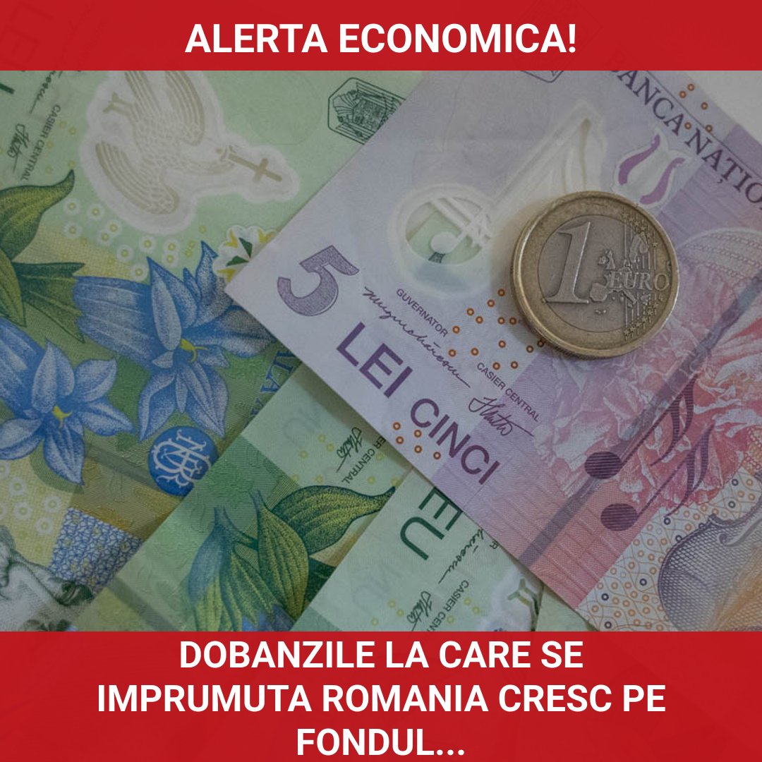 Dobânzile la care se împrumută România cresc pe fondul instabilității politice interne