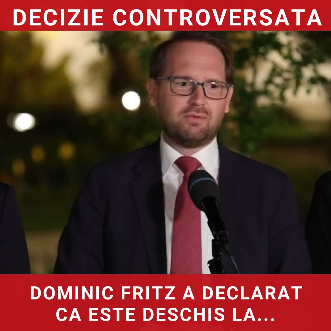 Dominic Fritz, deschis la negocieri cu parlamentari AUR, dar exclude o alianță formală