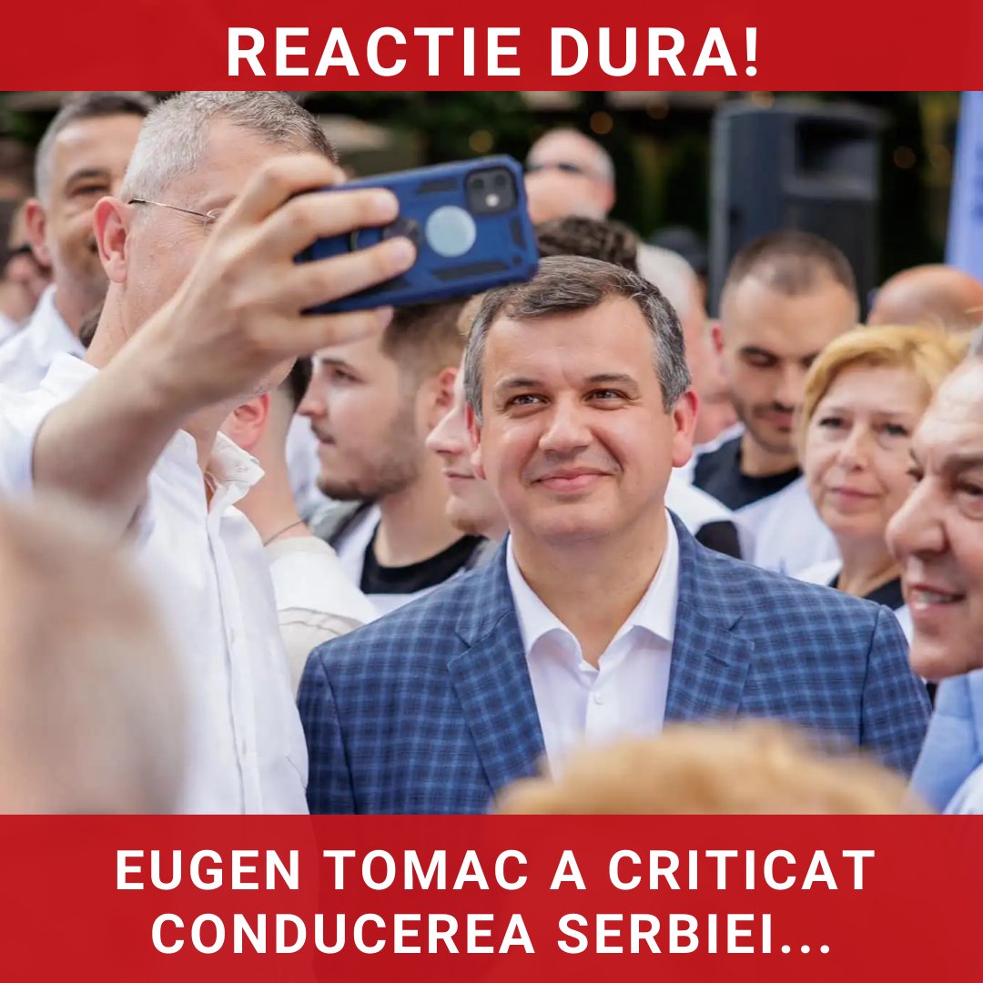 Eugen Tomac și critica sa dură la adresa conducerii Serbiei, în contextul recentelor tragedii
