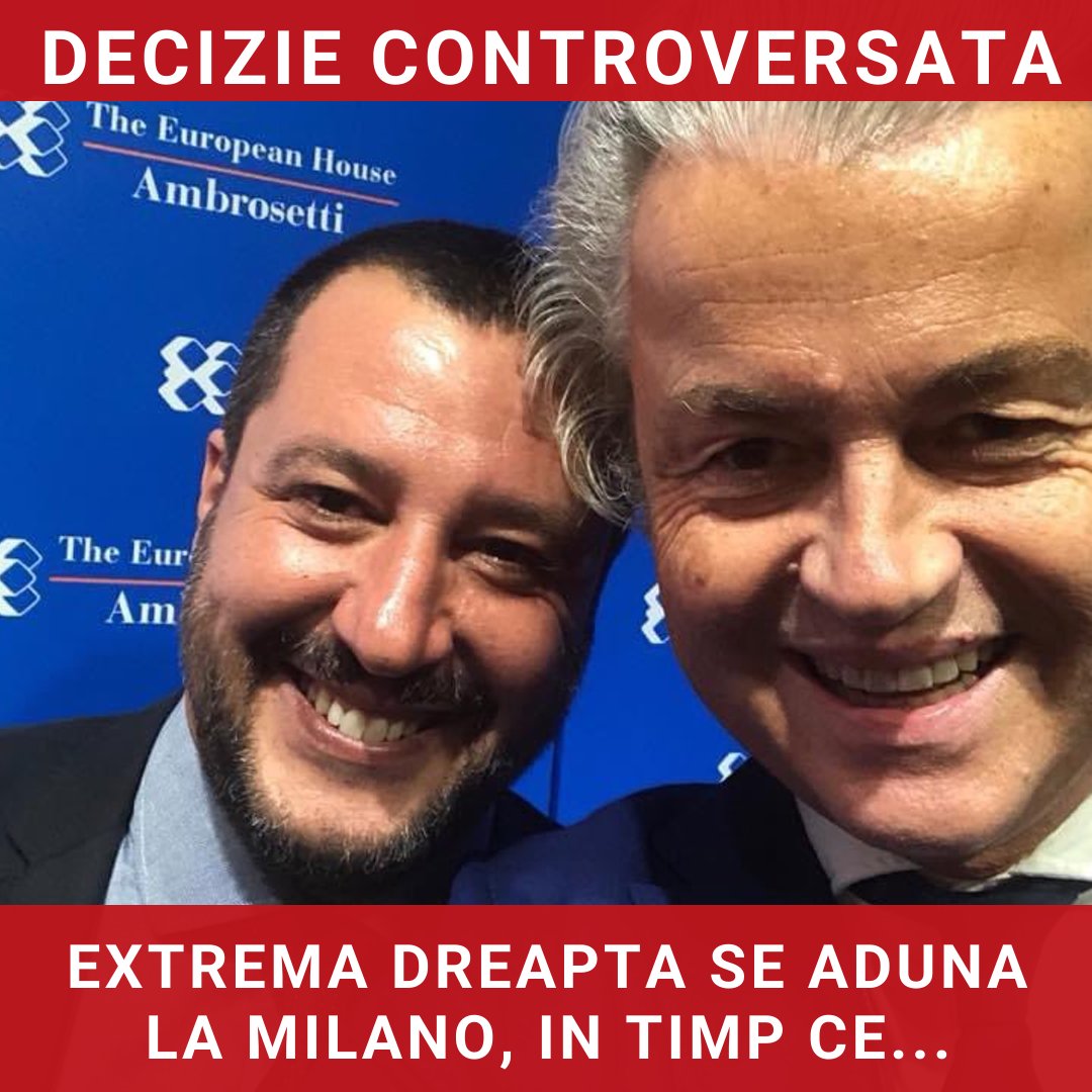 Extrema dreaptă europeană se adună la Milano, în timp ce stânga își reafirmă angajamentul față de democrație la Barcelona