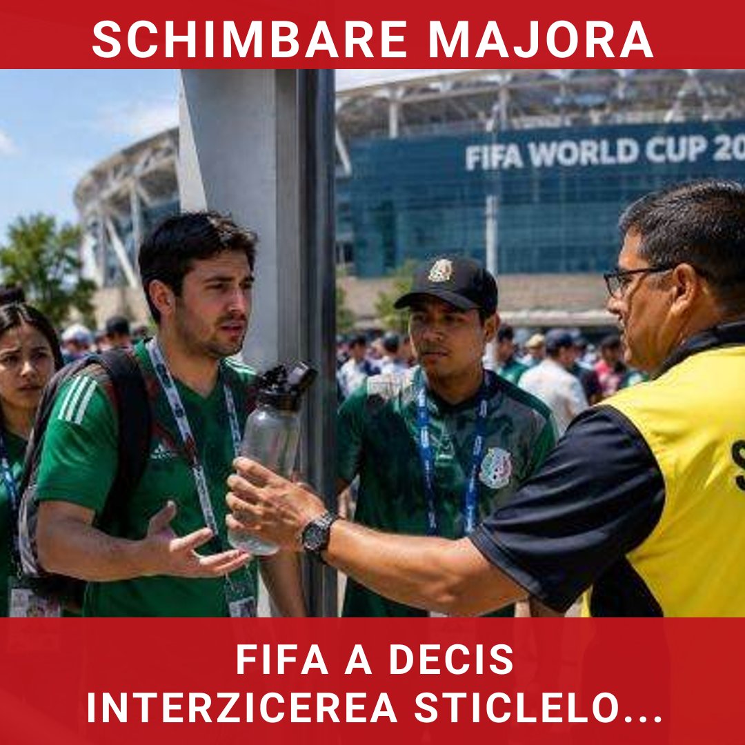 FIFA interzice sticlele de apă reutilizabile pe stadioanele Cupei Mondiale din 2026