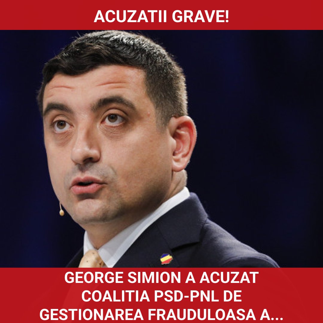 George Simion acuză Coaliția PSD-PNL de gestionarea frauduloasă a programului SAFE