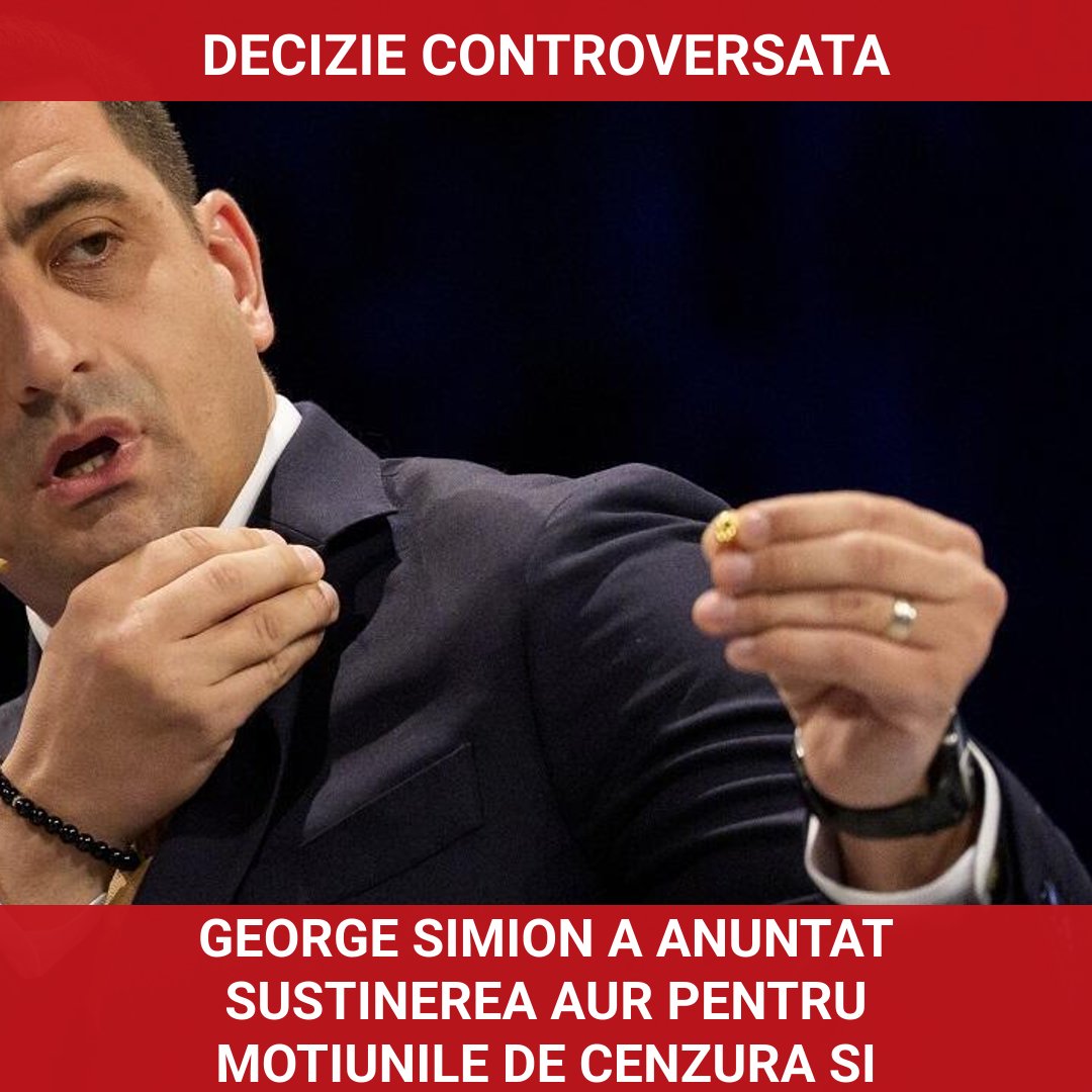 George Simion anunță susținerea AUR pentru moțiunile de cenzură și planurile pentru alegeri anticipate
