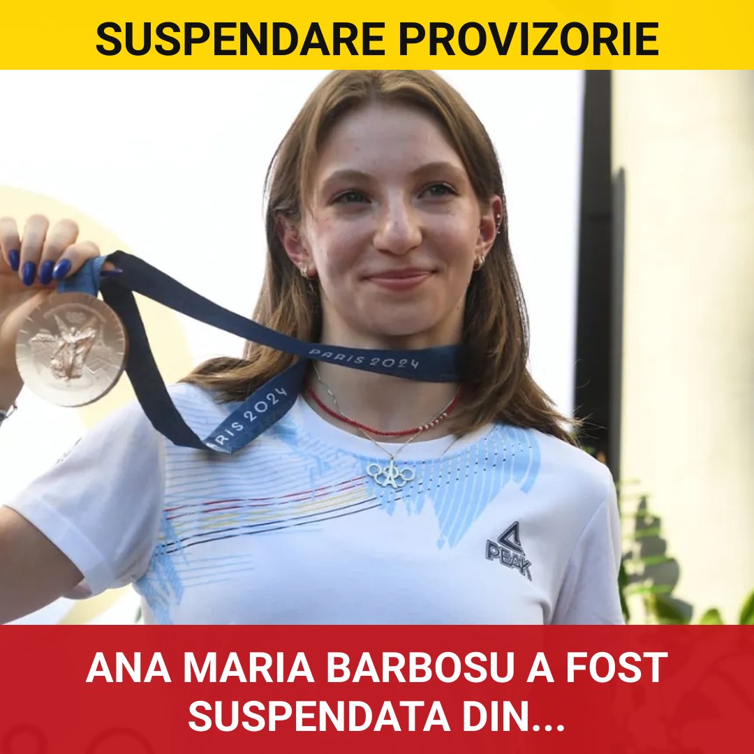 Gimnasta Ana Maria Bărbosu, subiectul unei suspendări provizorii
