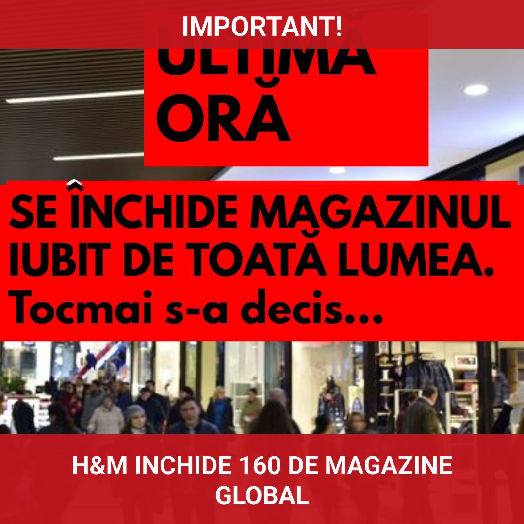 H&M anunță închiderea a 160 de magazine la nivel global în 2026