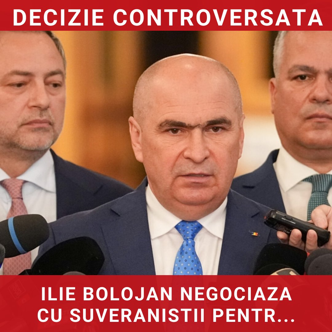 Ilie Bolojan își asumă riscuri politice prin negocieri cu suveraniștii pentru a evita moțiunea de cenzură
