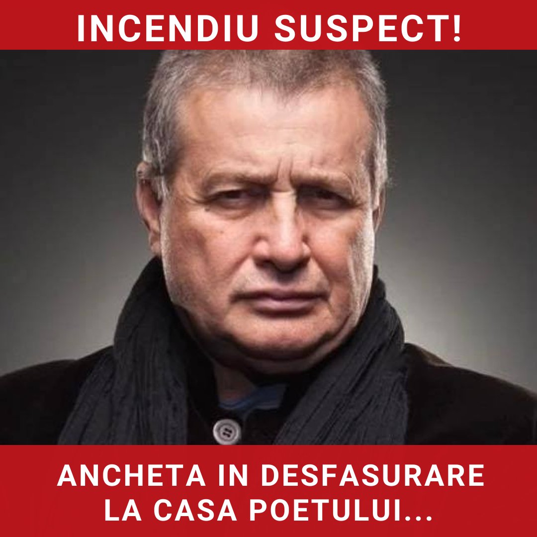 Incendiu suspect la casa poetului Mircea Dinescu, anchetă în desfășurare