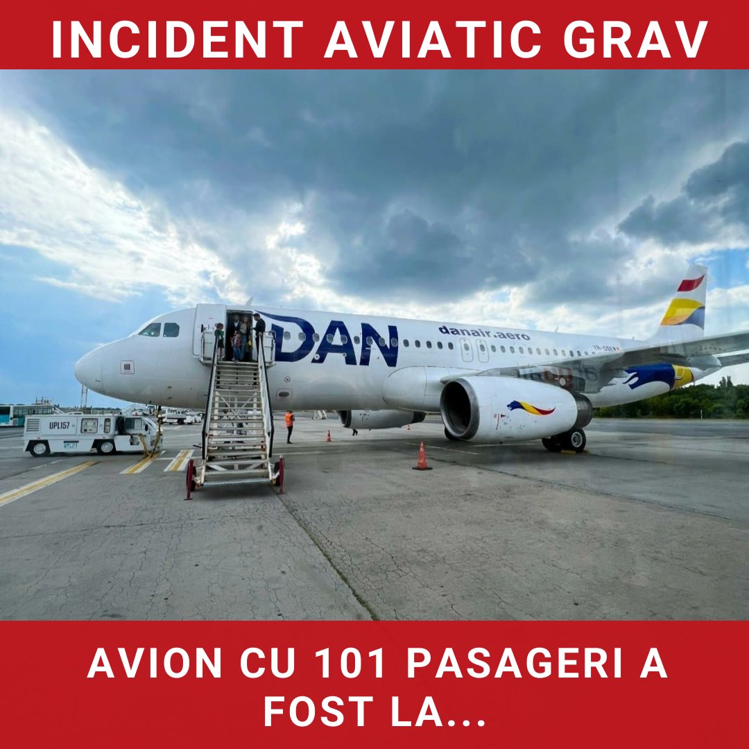 Incident aviatic grav în România: Avion cu 101 pasageri aproape de prăbușire lângă Bacău