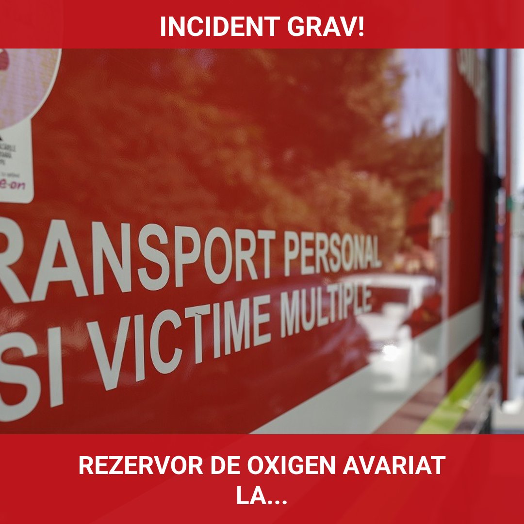 Incident grav la Spitalul Sfântul Pantelimon din București: Rezervor de oxigen avariat