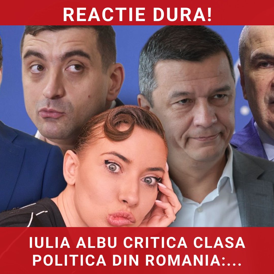 Iulia Albu critică aspru clasa politică din România: „Penibilul a atins cote inimaginabile