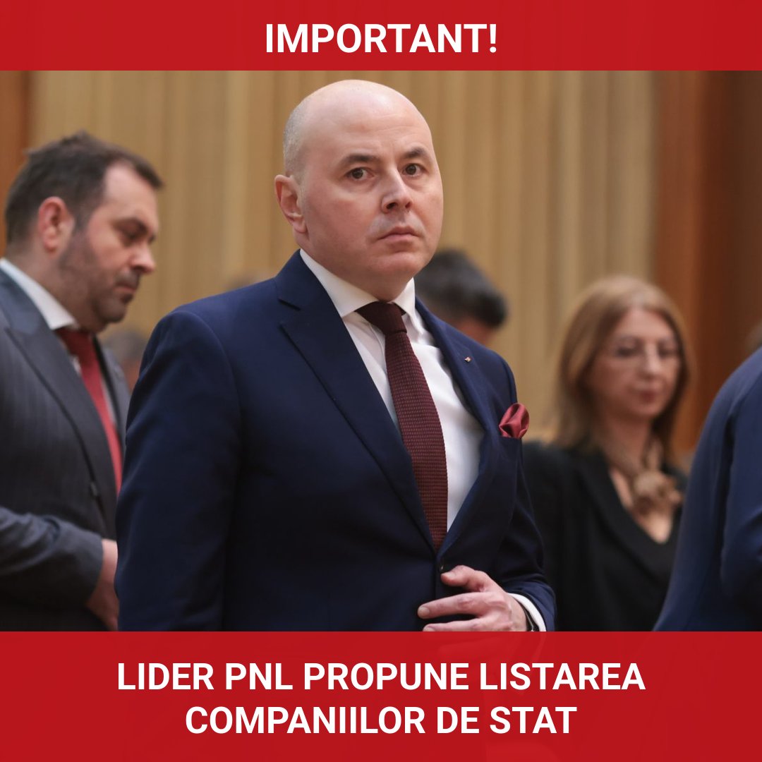 Lider PNL susține listarea companiilor de stat la bursă ca o soluție de eficientizare