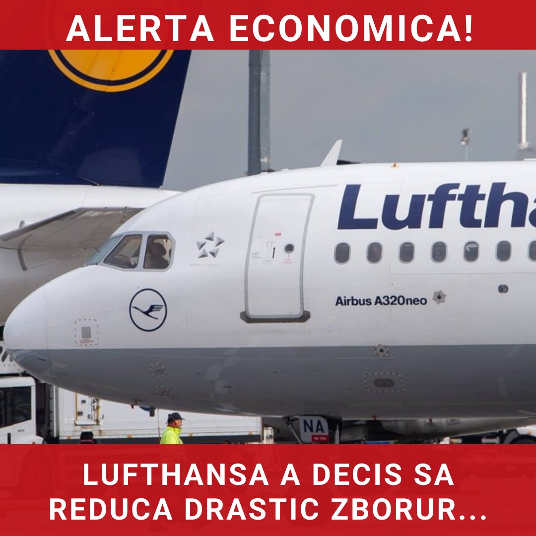 Lufthansa anunță reducerea semnificativă a zborurilor pe distanțe scurte din cauza creșterii costurilor