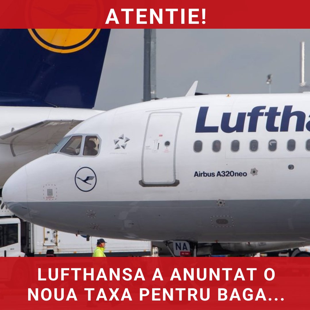 Lufthansa introduce taxe pentru bagajul de mână la zborurile scurte