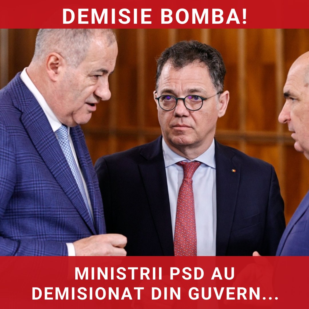 Miniștrii PSD au demisionat din Guvern, marcând o schimbare politică semnificativă