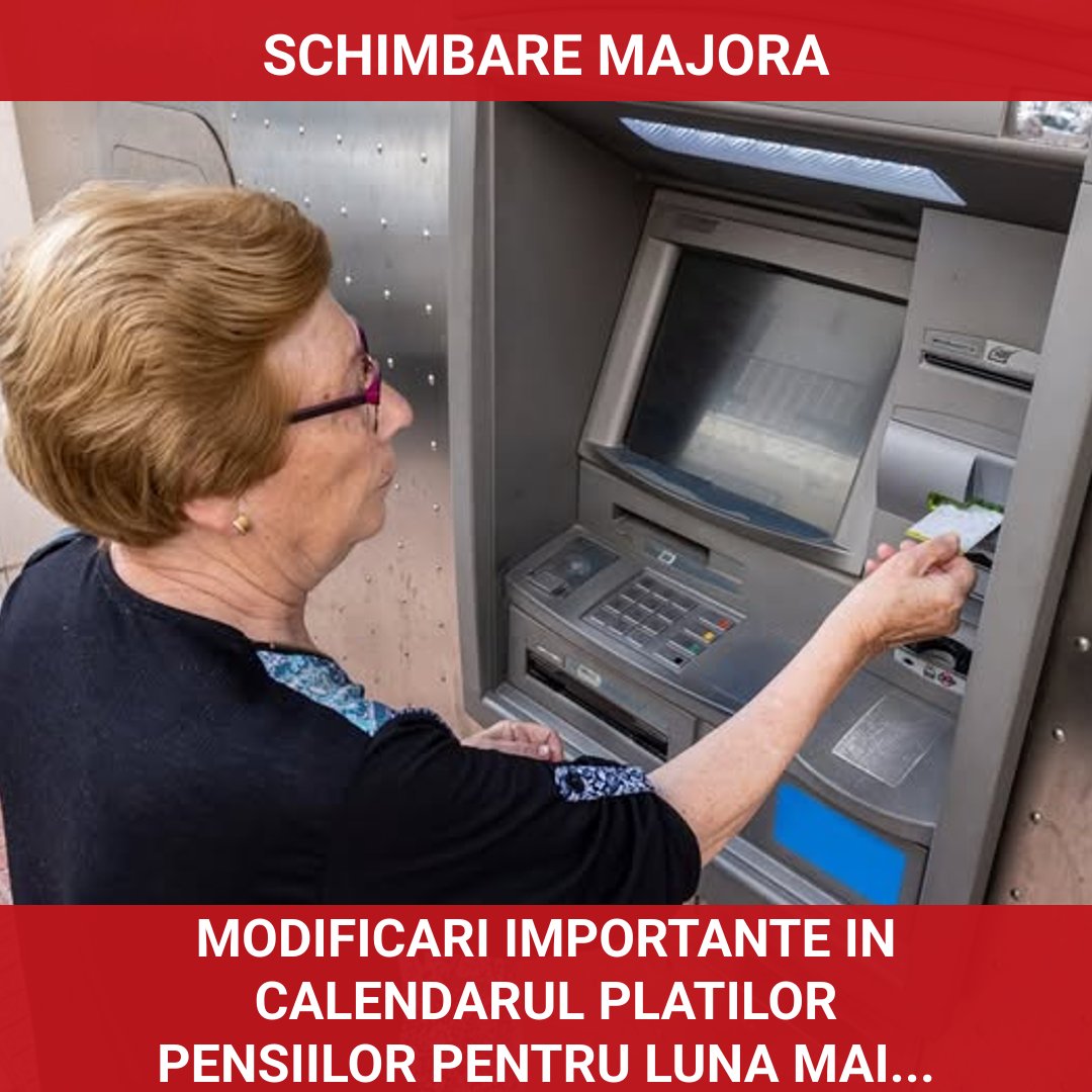 Modificări importante în calendarul plăților pensiilor românilor pentru luna mai 2026