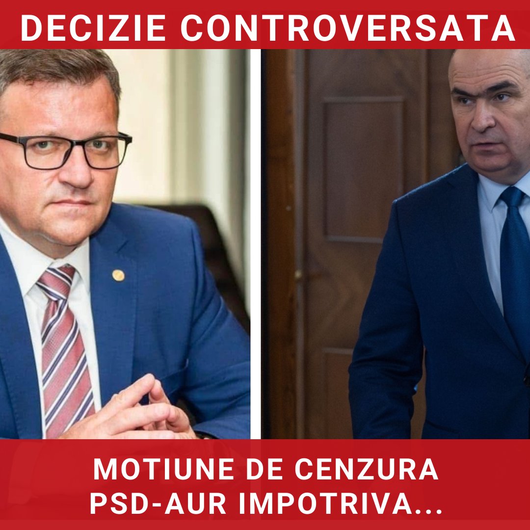 Moțiune de cenzură PSD-AUR împotriva Guvernului Bolojan: Tensiuni și perspective politice