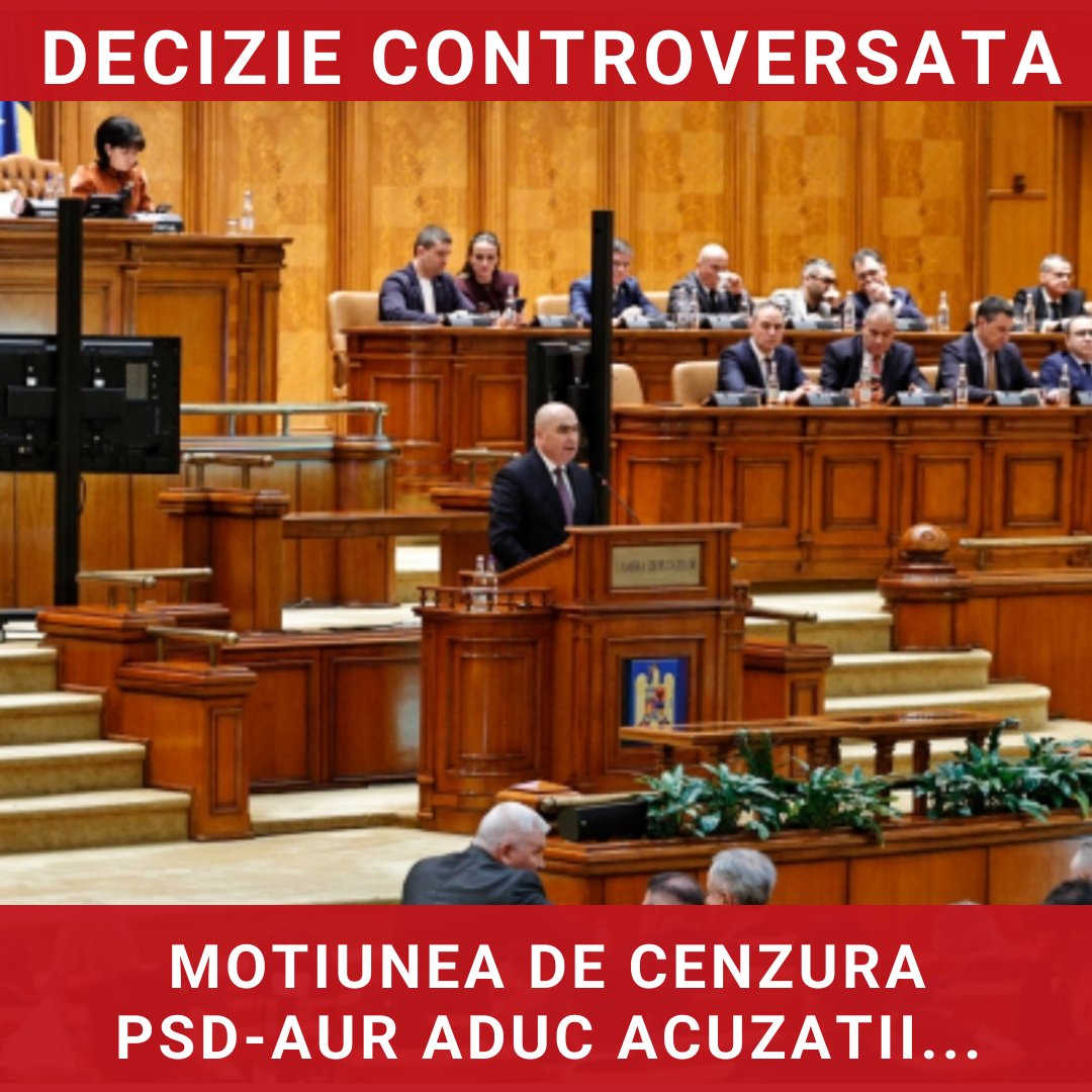 Moțiunea de cenzură PSD-AUR împotriva Guvernului Bolojan: acuzații grave și implicații politice