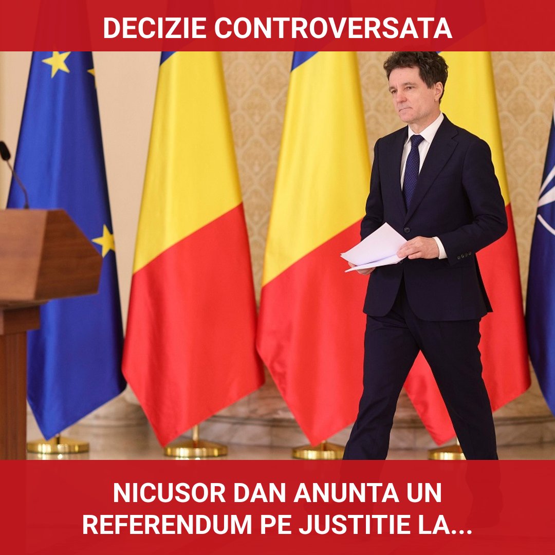 Nicușor Dan anunță un referendum pe justiție în următoarea lună, în urma acuzațiilor grave