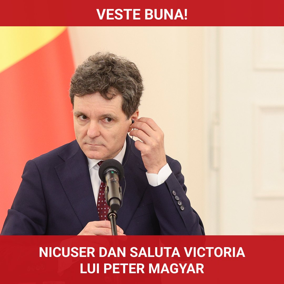 Nicușor Dan salută victoria lui Peter Magyar și propune un nou început în relațiile româno-ungare