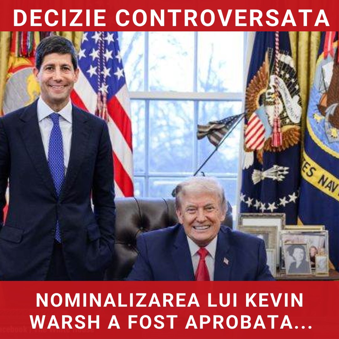 Nominalizarea lui Kevin Warsh la conducerea Federal Reserve a fost aprobată de Senatul american