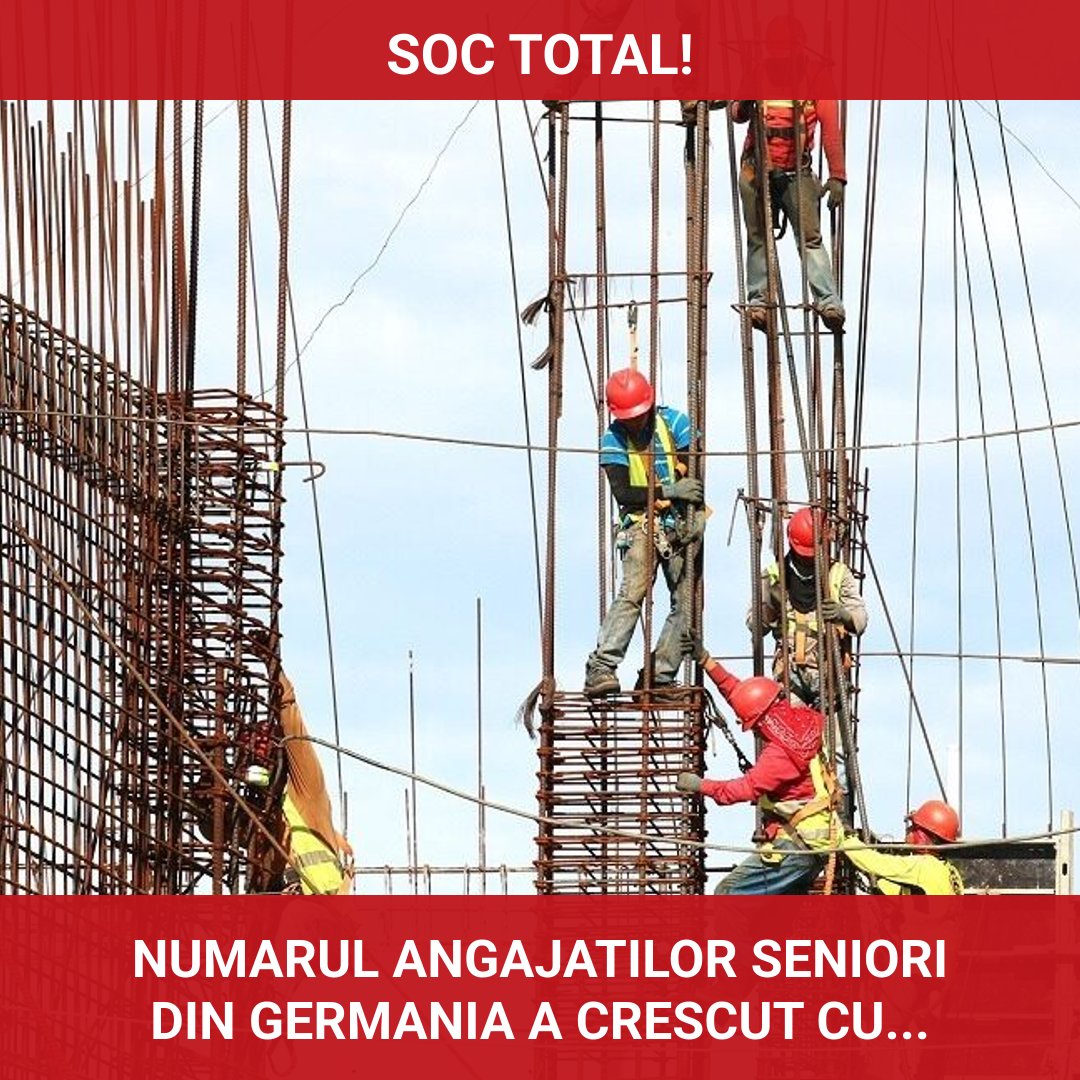 Numărul angajaților seniori din Germania a crescut semnificativ în ultimii cinci ani