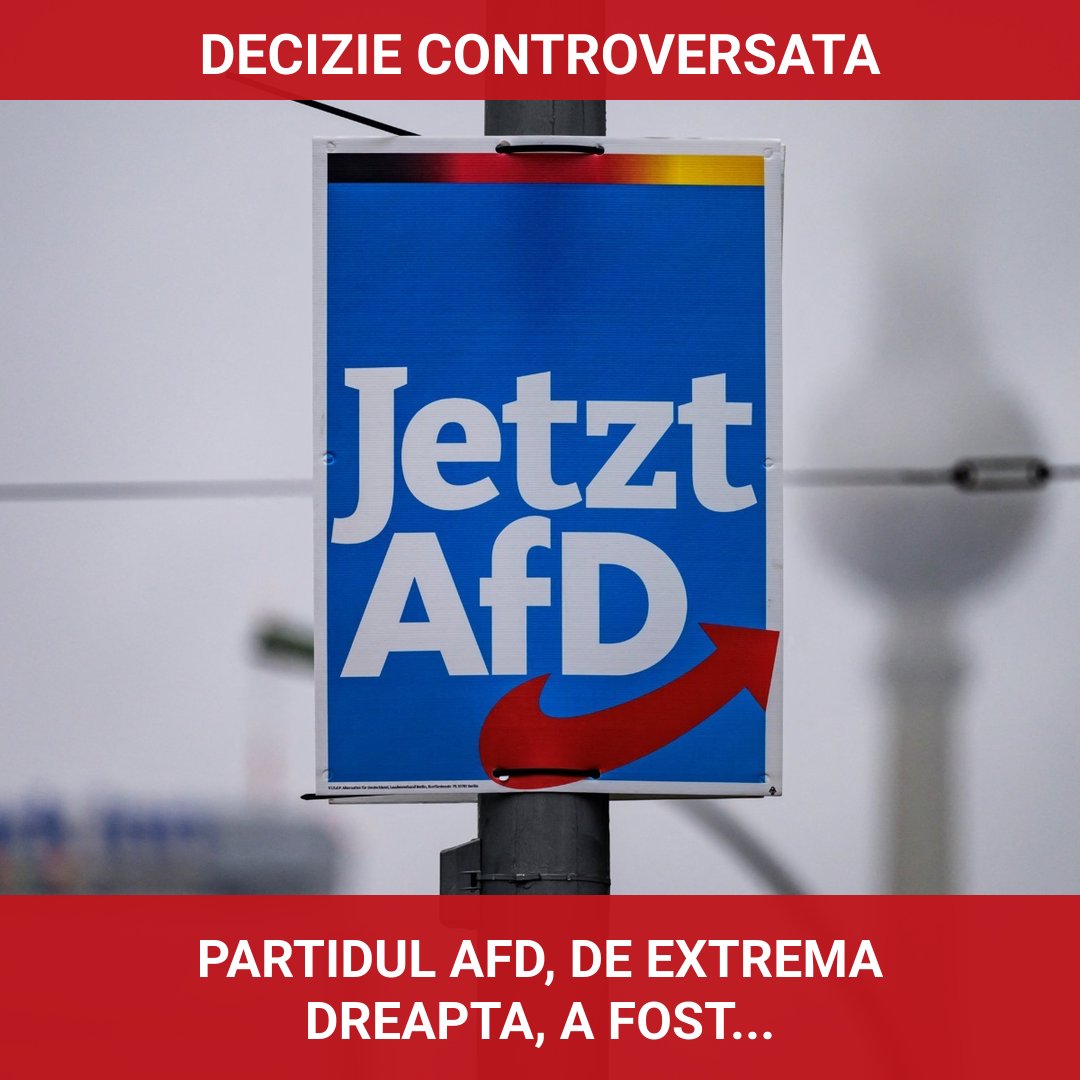 Partidul AfD, de extremă dreapta, domină sondajele de opinie în Germania