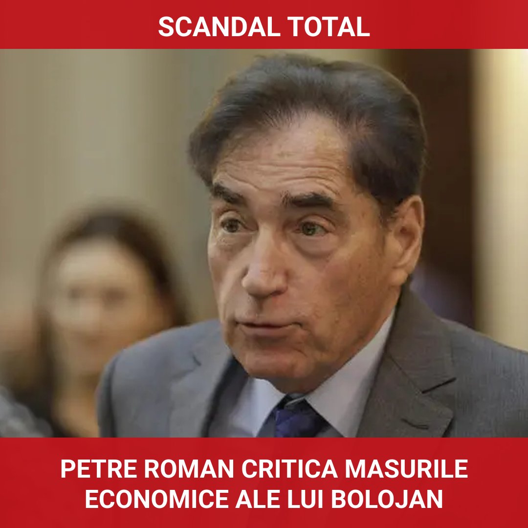 Petre Roman critică dur măsurile economice ale lui Ilie Bolojan