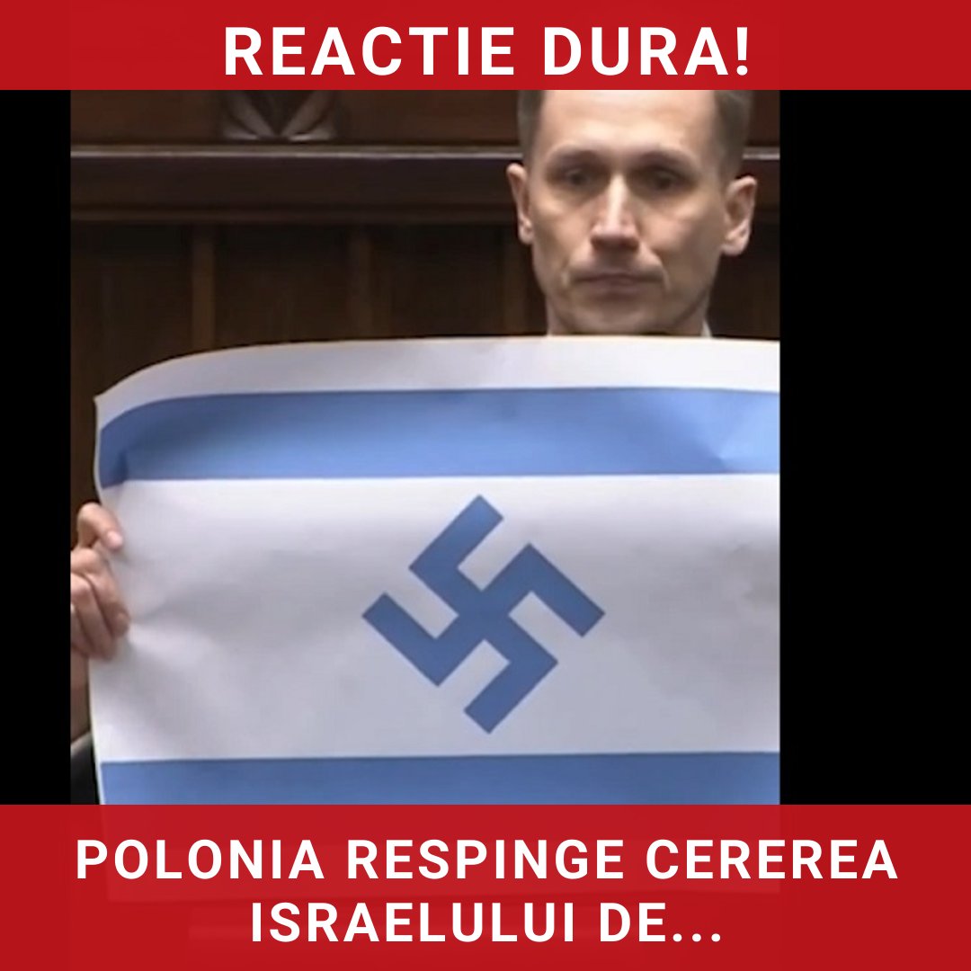 Polonia reacționează vehement la cererea Israelului de acțiuni legale după incidentul cu svastica