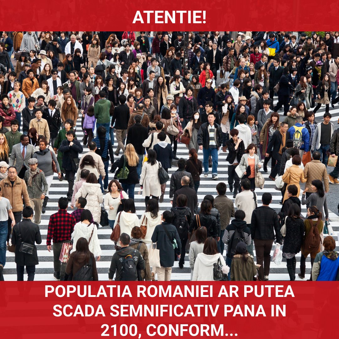 Populația României ar putea scădea semnificativ până în 2100, conform Eurostat