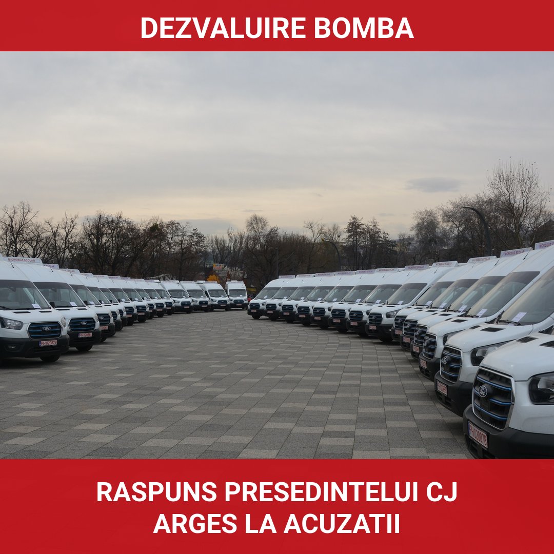 Președintele CJ Argeș, Ion Mînzînă, răspunde acuzațiilor privind achiziția microbuzelor electrice