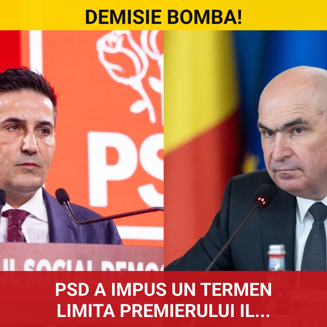 PSD impune un termen limită premierului Ilie Bolojan pentru demisie