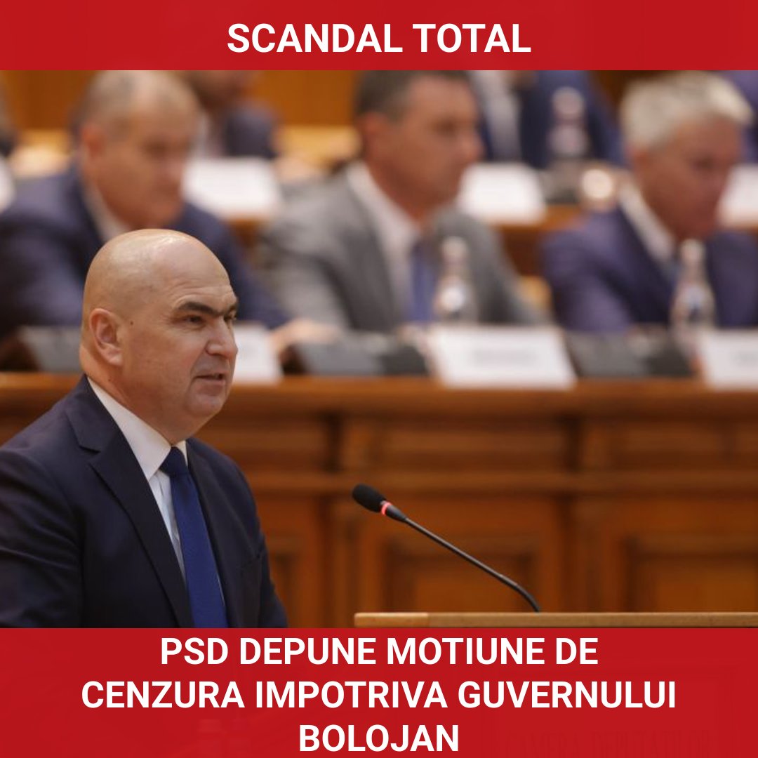 PSD intenționează să depună moțiune de cenzură împotriva Guvernului Bolojan